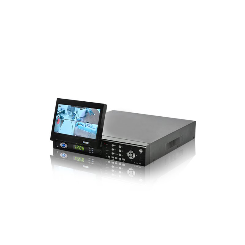 4 Channel H.264 Security System with LCD