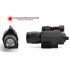 CVKW G372  Tactical LED Flashlight with Red Laser Sight for you to simultaneously illuminate and aim the target under low light conditions  