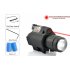 CVKW G372  Tactical LED Flashlight with Red Laser Sight for you to simultaneously illuminate and aim the target under low light conditions  