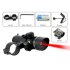CVKW G407  Tactical Red Laser Gun Sight with multiple mounting options for your flashlight  another laser sight  and other handgun accessories 