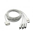 CVPI A68 2GEN  RCA Composite Cable   USB for iPhone  iPod  iPad  Appreciate movies straight on your awesome LCD TV and music through your powerful Hi Fi system 