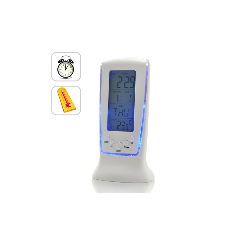 Alarm Clock with Thermometer