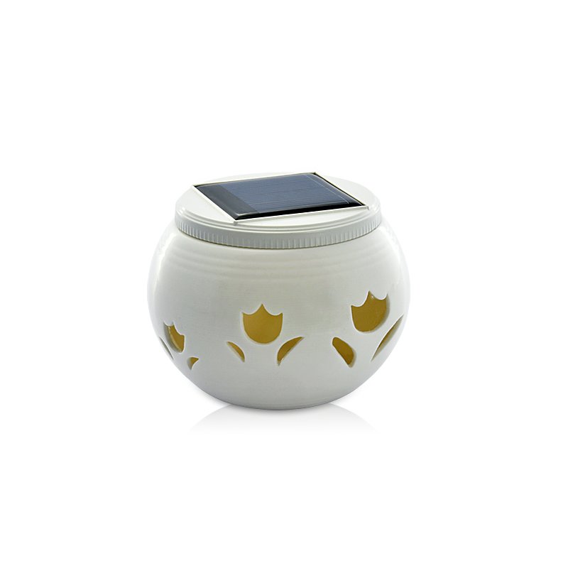 Chinese Ivory Solar LED Light Jar