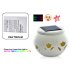 CVVP S46  Lift up your spirits  light up your life with this Chinese Ivory Ceramic Solar Light Jar with Flower Cutouts 