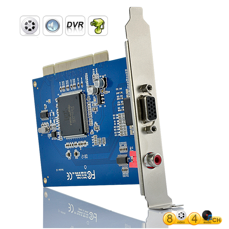 8 Video 4 Audio DVR Card