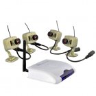 CVWJ I206  This mini wireless home surveillance combo with 4 cameras and receiver is perfect for keeping an eye on your home or small business  