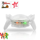 CVWQ G358  Add a colorful bite to your Christmas and New Year festivities with this Vampire Teeth Flashing Multicolor LED Mouthpiece  