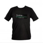 CVXL LT85 XL  Another clever Electro Luminescence T Shirt guaranteed to attract attention  Just how cool is this shirt  Thinking    please wait  It s awesome 