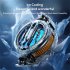 CX07 Cell Phone Cooler Mobile Phone Magnetic Radiator Cooling Fan Cell Phone Live Streaming Cooler 15W Semiconductor Radiator For Playing Games Watching Videos 
