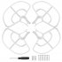 CYMARC X21 BAYANGTOYS RC Quadcopter Spare Parts Landing Gear Non slip Protection Ring Premium Triangle Blade Housing Accessories White