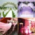CYNDIE Hot Sale New 1000cm 75cm Sheer Organza Roll Wedding Chair Sash Bow Table Runner Swag Decor Best Price Gift Purple