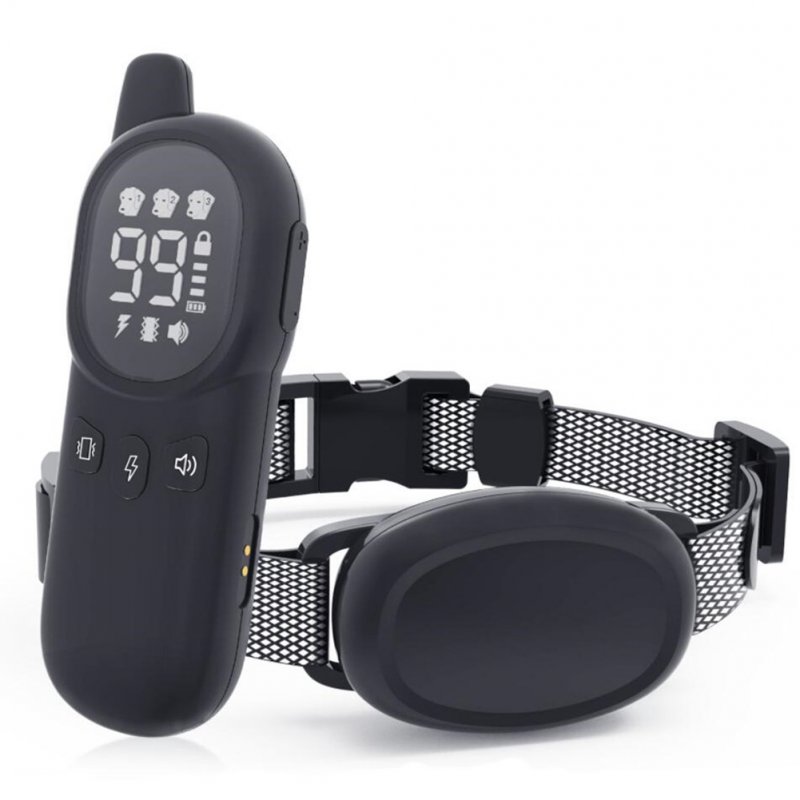Pet Anti Bark Collar Waterproof Wireless Remote Control Electric Training Collar for Small Medium Large Dogs 