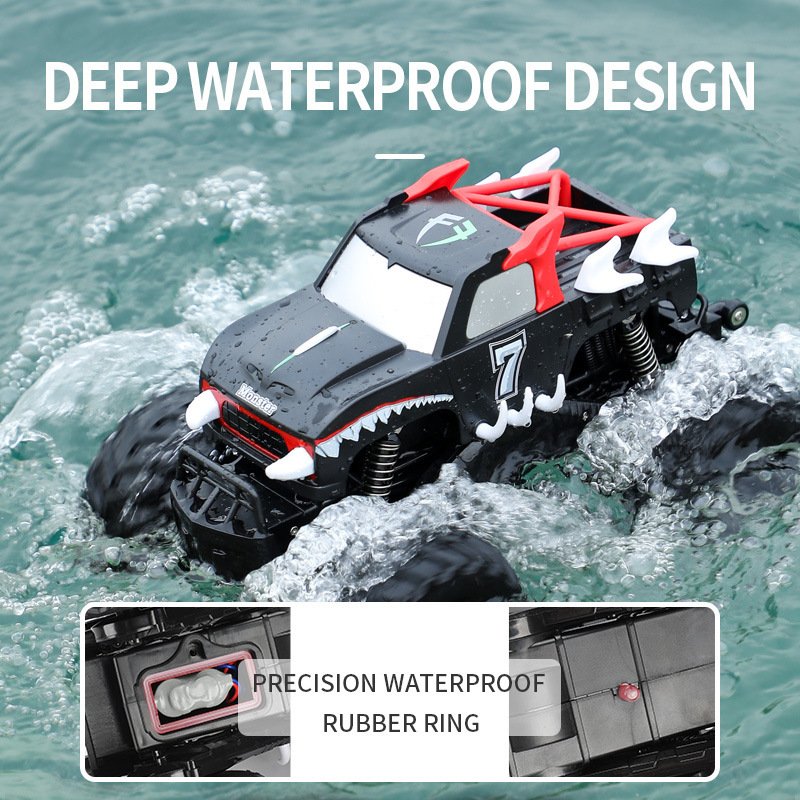 Q127 Remote Control Car Rechargeable Amphibious Off-road Vehicle Toys 