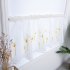 Cabinet Curtain with Kapok Embroidery for Hallway Kitchen Decoration blue 100   50CM