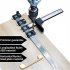 Cabinet Hardware Jig Tool Adjustable Punch Locator Wood Drilling Dowelling Guide For Doors Drawer Handles Knobs Installation black