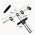 Cabinet Hardware Jig Tool Adjustable Punch Locator Wood Drilling Dowelling Guide For Doors Drawer Handles Knobs Installation black