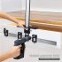 Cabinet Hardware Jig Tool Adjustable Punch Locator Wood Drilling Dowelling Guide For Doors Drawer Handles Knobs Installation black