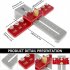 Cabinet Hardware Wedge Clamp Adjustable Cabinet Handle Hardware Template Tools with Drill Bits