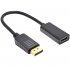 Cable Adapters DP to HDMI for 1080P HdMI Converter Cable Adapter for Hp and Dell Laptop Display Port black