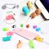 Cable Protector Sleeve Cute Animal Shape Protective Cover Case Anti break Charging Data Line Organizer grey shark