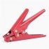 Cable Strap Tensioning Tool 45  Steel Wire Binding Cutting Fastening Cable Tie Electrical Cable Ties For 2 4 9mm Fasteners Fast Binding Cutting Off red