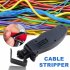 Cable Stripper  Wire Stripper Tool With Adjustable Cutting Depth  Rotating Blade Body  Removal Cable Stripper  Round Cable Slitter  Electrician Tools coaxial wi