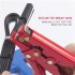 Cable Tie Tool With Hand Block Handle Adjusting Knob 45 High Carbon Steel Wire Binding Cutting Fastening Cable Tie Tool For Cables And Wires red