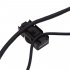 Cable Winder Metal DSLR Rope Protector Digital Camera USB Cables Lock Clip Clamp Shield Mount Adapter black