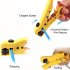 Cable Wire Stripper Multi functional Cutter Striper Electric Stripping Tools Compatible For UTP STP RG59 RG6 RG7 RG11 Yellow  plug in card 