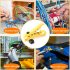 Cable Wire Stripper Multi functional Cutter Striper Electric Stripping Tools Compatible For UTP STP RG59 RG6 RG7 RG11 Yellow  plug in card 