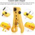 Cable Wire Stripper Multi functional Cutter Striper Electric Stripping Tools Compatible For UTP STP RG59 RG6 RG7 RG11 Yellow  plug in card 