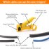 Cable Wire Stripper Multi functional Cutter Striper Electric Stripping Tools Compatible For UTP STP RG59 RG6 RG7 RG11 Yellow  plug in card 