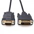 Cabledeconn 2M DVI 24 1 DVI D Male to VGA Male Adapter Converter Cable for PC DVD Monitor HDTV With USB