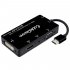 Cabledeconn 4 in1 HDMI Splitter HDMI to VGA DVI Audio Video Cable Multiport Adapter Converter  white