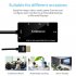 Cabledeconn 4 in1 HDMI Splitter HDMI to VGA DVI Audio Video Cable Multiport Adapter Converter  white