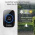 Cacazi Wireless Waterproof Doorbell 300m Range 0 110db 5 Levels Ringtones Home Intelligent Door Bell Black EU Plug