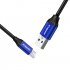 Cagabi T1 Micro USB Cable   5PCS  5V 2 4A  22AWG  TPE  Blue 