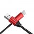 Cagabi T1 Micro USB Cable   5PCS  5V 2 4A  22AWG  TPE  Red 
