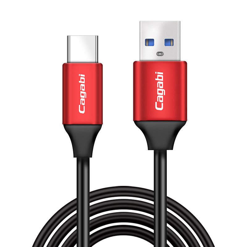Cagabi T2 USB Type-C Cable (5Pcs Red)
