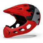 Cairbull ALLCROSS Mountain Cross country Bicycle Full Face Helmet Extreme Sports Safety Helmet Black gray red M L  56 62CM 