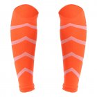 Calf Compression Sleeves Running Support Recovery Improve Blood Circulation For Shin Splint Men Women 240-pin bright stripe orange