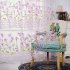 Calla Lily Printing Curtain Yarn Drapes for Living Room Bedroom Balcony Window purple W100cm   H200cm