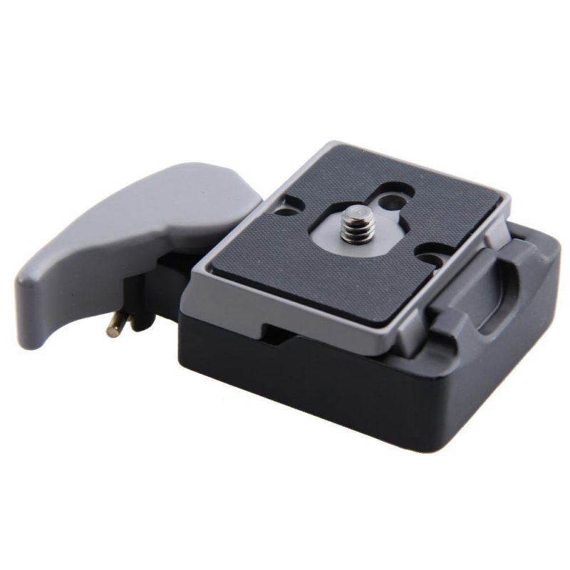Camera 323 Clamp Quick Release Adapter 200PL-14 QR for Manfrotto Tripod black