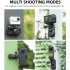 Camera Anti Slide 360  Rotary Conversion Clip Backpack Strap Mount Clamp Holder Compatible For Action4 GO3 Insta 360 Cameras black
