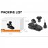 Camera Anti Slide 360  Rotary Conversion Clip Backpack Strap Mount Clamp Holder Compatible For Action4 GO3 Insta 360 Cameras black