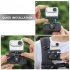 Camera Anti Slide 360  Rotary Conversion Clip Backpack Strap Mount Clamp Holder Compatible For Action4 GO3 Insta 360 Cameras black