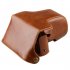 Camera Bag Suitable for Fuji X M1 X A1 X A2 Camera Leather Case Brown 13CM  13CM  8 5CM