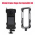 Camera Cage Cold Shoe Frame Protective Expansion Frame Accessories Compatible For Insta360 X3 Panoramic Camera black