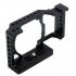 Camera Cage Stabilizer for Sony A6400  A6000  A6300  A6500 DSLR Cage Mount Microphone Monitor black