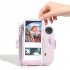 Camera Case Scratch Resistant Crystal Storage Protective Cover With Straps Sticker Compatible For Instax Mini 12 transparent suit 1